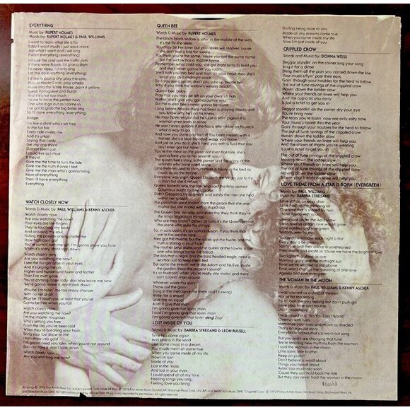 Barbra Streisand Kris Kristofferson A Star Is Born (1976) Columbia JS 34403 - Picture 4 of 9